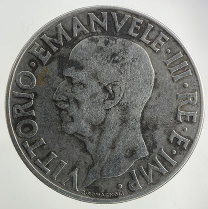 1939 Italy 1 Lira Coin | Fine Collectable Grade
