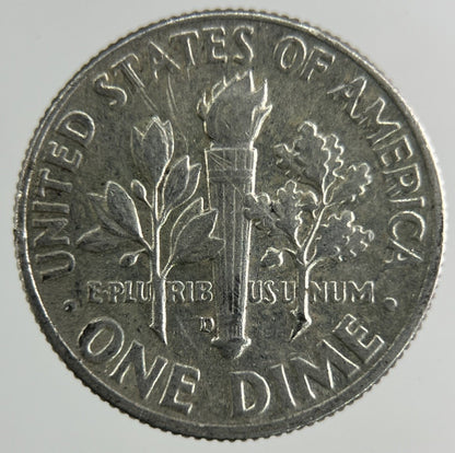 1964 - D US USA Roosevelt Dime Silver Coin | Fine Collectable Grade