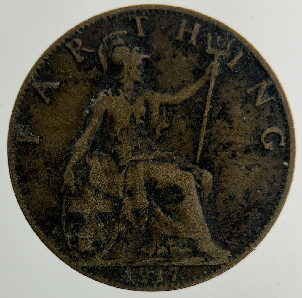 1917 George V Farthing Coin | Collectable Grade