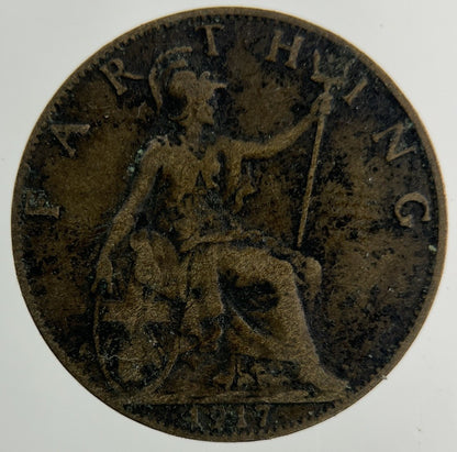 1917 George V Farthing Coin | Collectable Grade