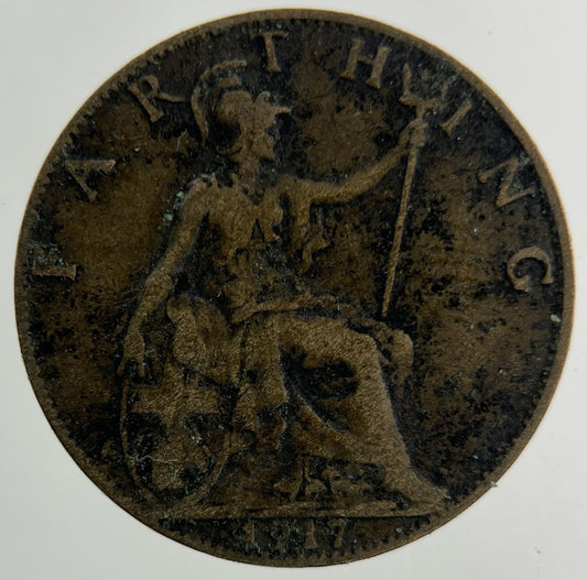 1917 George V Farthing Coin | Collectable Grade