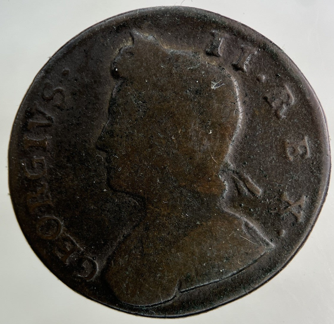 1737 George II 2nd Half - Penny Coin | Collectable Grade