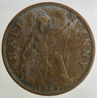 1928 George V Half - Penny Coin | Collectable Grade