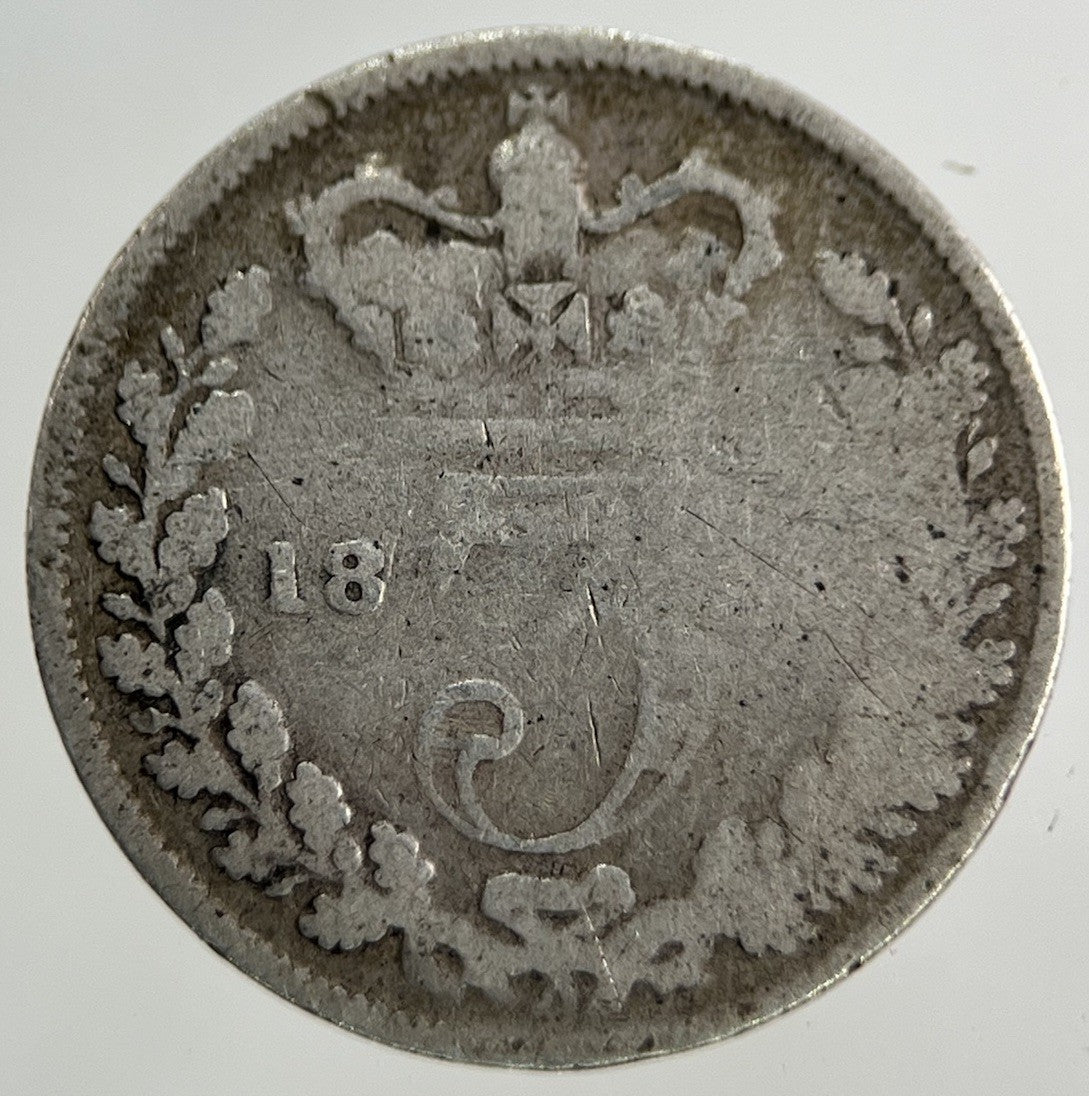 British Victoria Threepence Silver Coin | Fair Grade