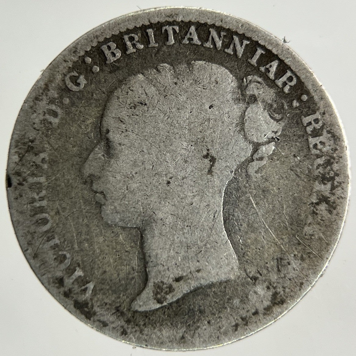 1887 Victoria Threepence Silver Coin | Fair Grade