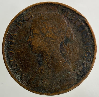 1873 Victoria Farthing Coin | Fair Grade