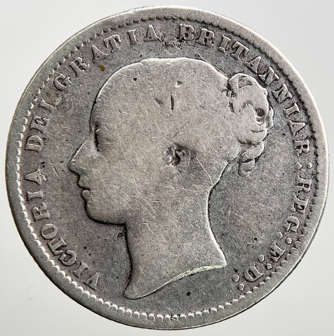 1871 Die - 40 Young Head Victoria Shilling Silver Coin | Collectable Grade | a2311