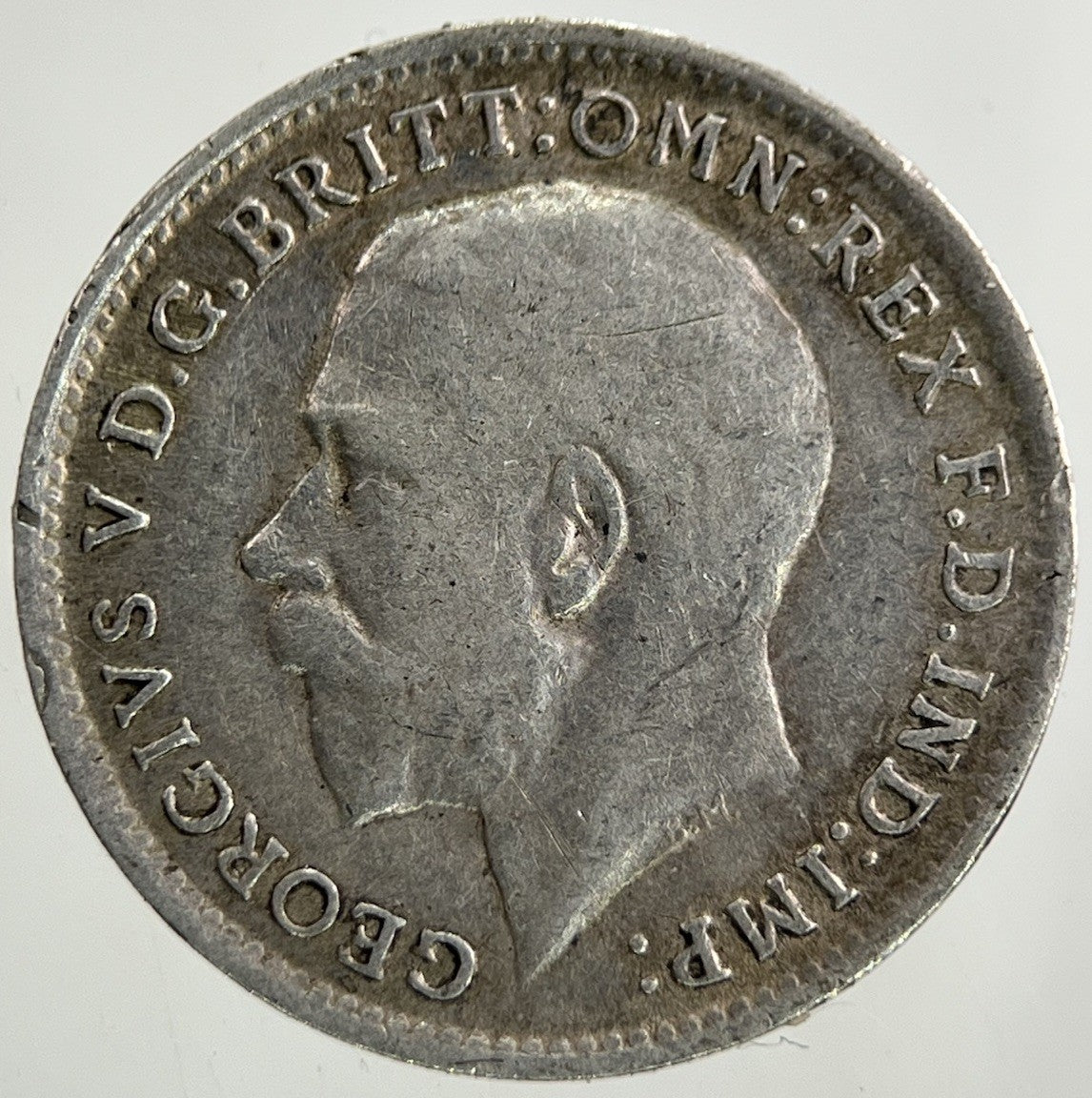 1918 George V Threepence Silver Coin | Very High Grade