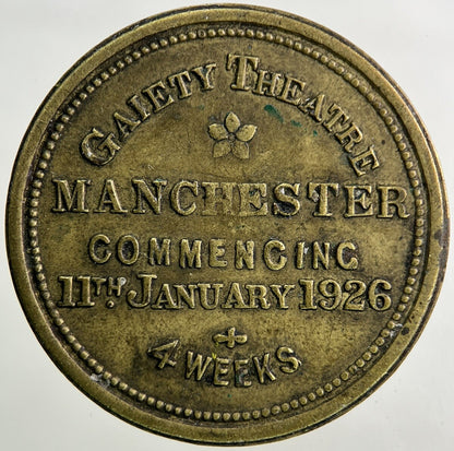 1926 British Charlie Chaplin Gold Rush Manchester Token Coin | Collectable Grade
