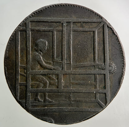 1792 Rochdale Half - Penny Token Coin | Fine Collectable Grade