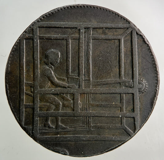 1792 Rochdale Half - Penny Token Coin | Fine Collectable Grade