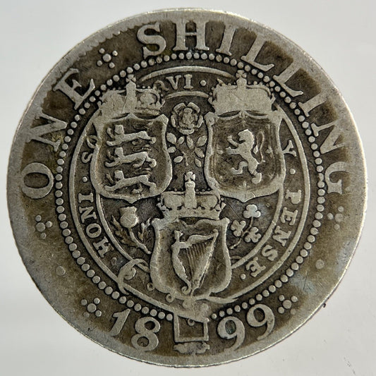 1899 Victoria Shilling Silver Coin | Collectable Grade
