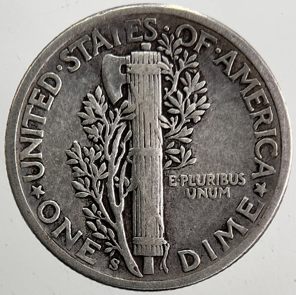 1944 - S US USA Mercury Dime Silver Coin | Collectable Grade | a5339