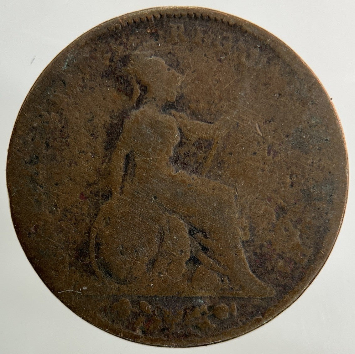 1847 Victoria Farthing Coin | Fair Grade