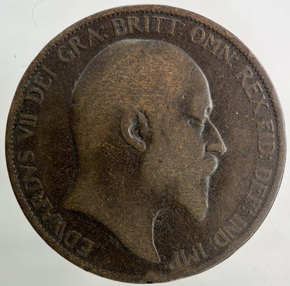 1902 Edward VII One Penny Coin | Collectable Grade