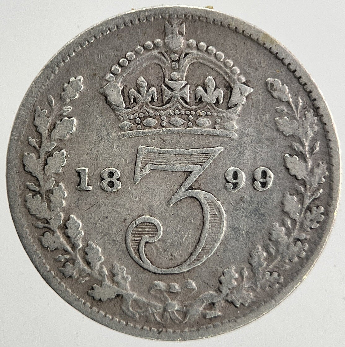 1899 Victoria Threepence Silver Coin | Fine Collectable Grade
