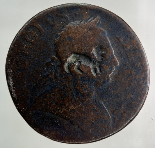 1770 Stamped George III 3rd Half - Penny Coin | Collectable Grade