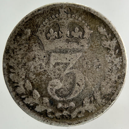 1901 Victoria Threepence Silver Coin | Fair Grade