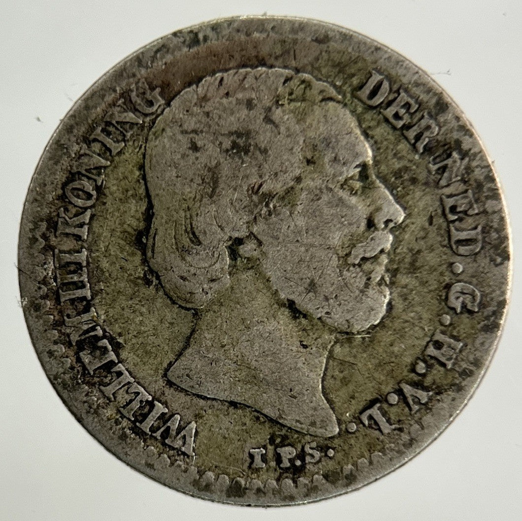 1855 Netherlands 10 Cents Silver Coin | Fine Collectable Grade