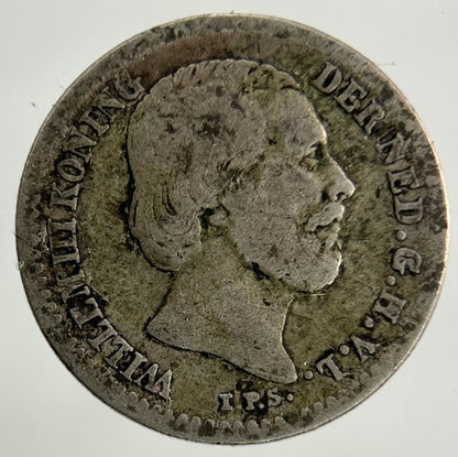 1855 Netherlands 10 Cents Silver Coin | Fine Collectable Grade