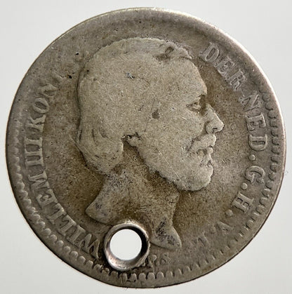 1874 Netherlands 10 Cents Silver Coin | Collectable Grade | a2786