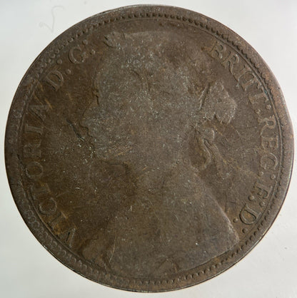 1874 Victoria One Penny Coin | Collectable Grade