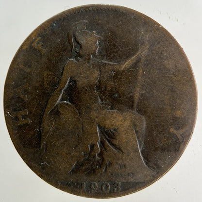 1903 Edward VII Half - Penny Coin | Collectable Grade