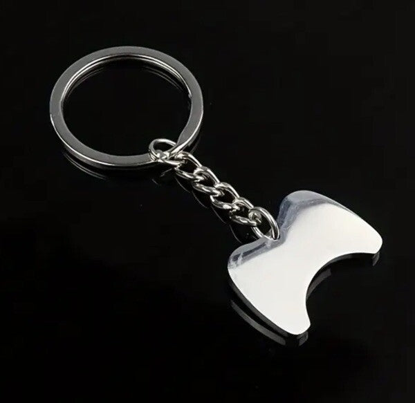 Metal Video Game Controller Gaming Shaped Keyring Premium Keychain Gift UK