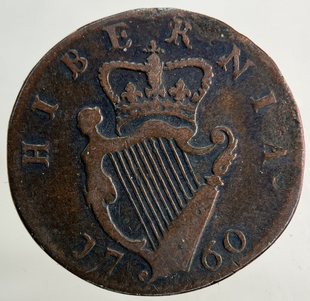 1760 Irish Farthing Coin | Fine Collectable Grade