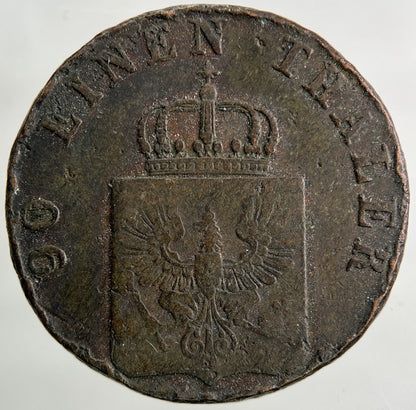 1844 Germany 4 Pfennig Coin | Fine Collectable Grade