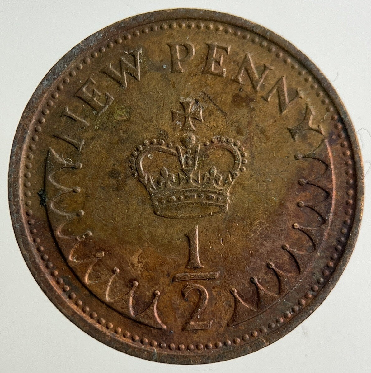 1974 Elizabeth II 2nd New 1/2 Half - Penny Coin | Fine Collectable Grade