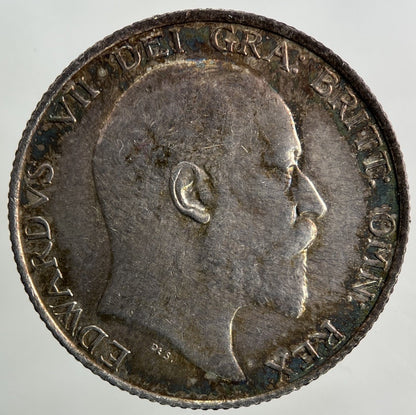 1902 Edward VII Shilling Silver Coin | Very High Grade