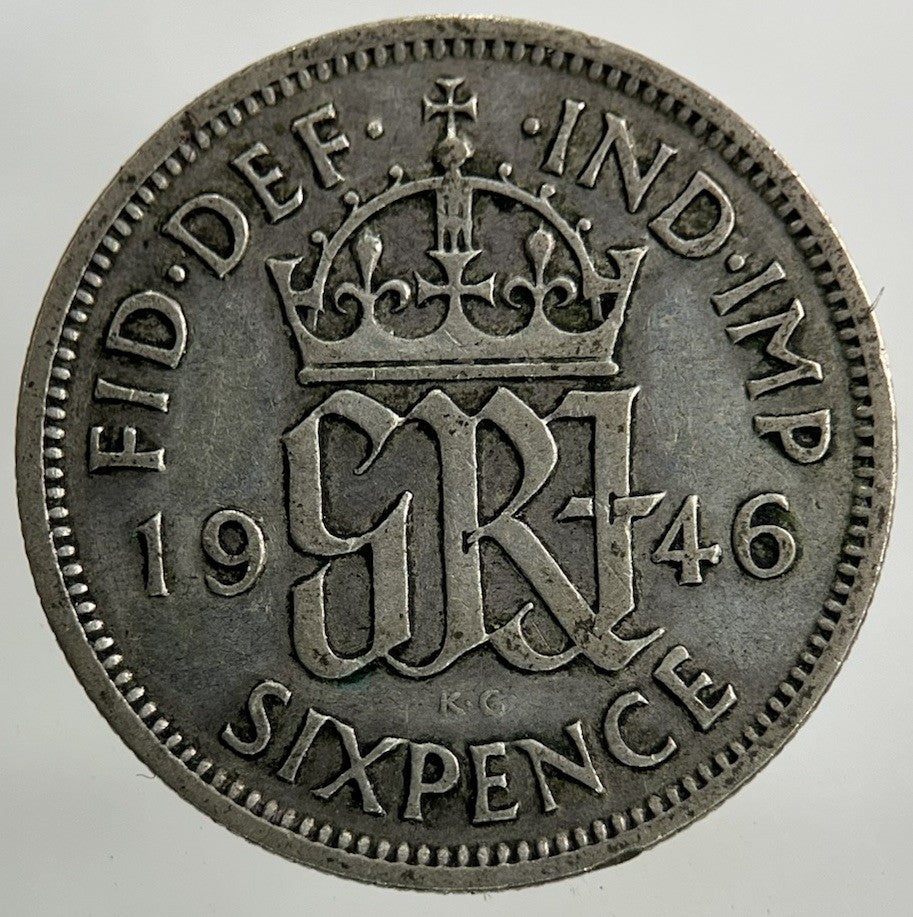 1946 George VI Sixpence Silver Coin | Collectable Grade