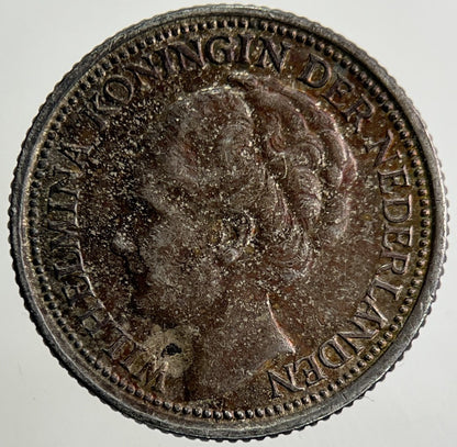 1939 Netherlands 10 Cents Silver Coin | Fine Collectable Grade