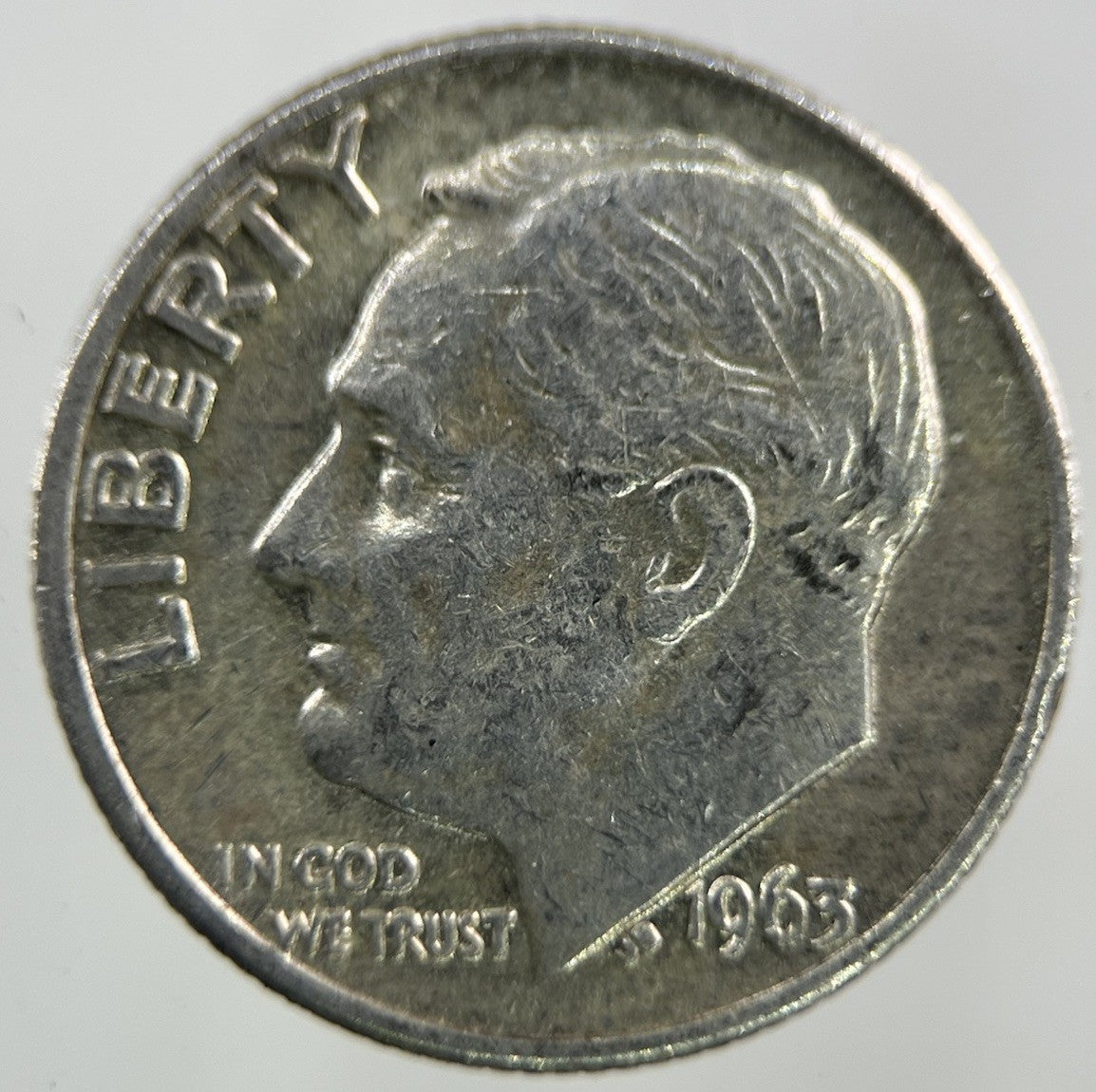1963 - D US USA Roosevelt Dime Silver Coin | Fine Collectable Grade