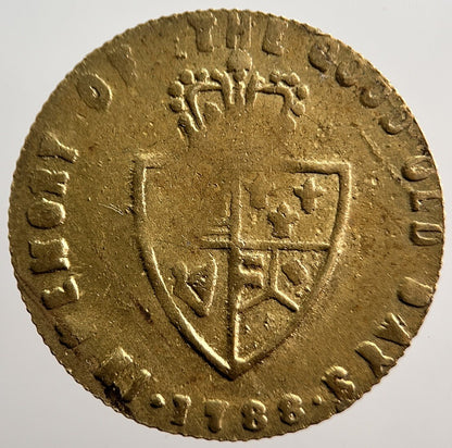 1788 George III British Good Old Days Gaming Token | Collectable Grade | a1118