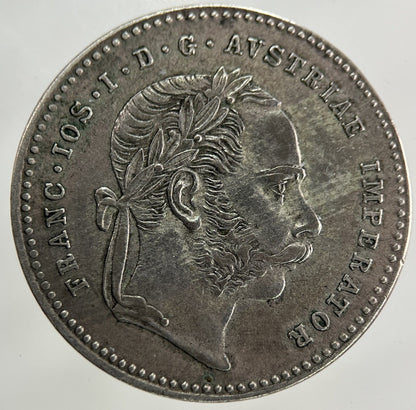 1869 Austria - Hungary 20 Kreuzer Silver Coin | Very High Grade