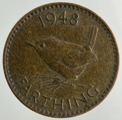 1948 George VI Wren Farthing Coin | Collectable Grade