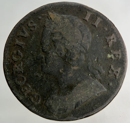 1750 George II 2nd Half - Penny Coin | Collectable Grade
