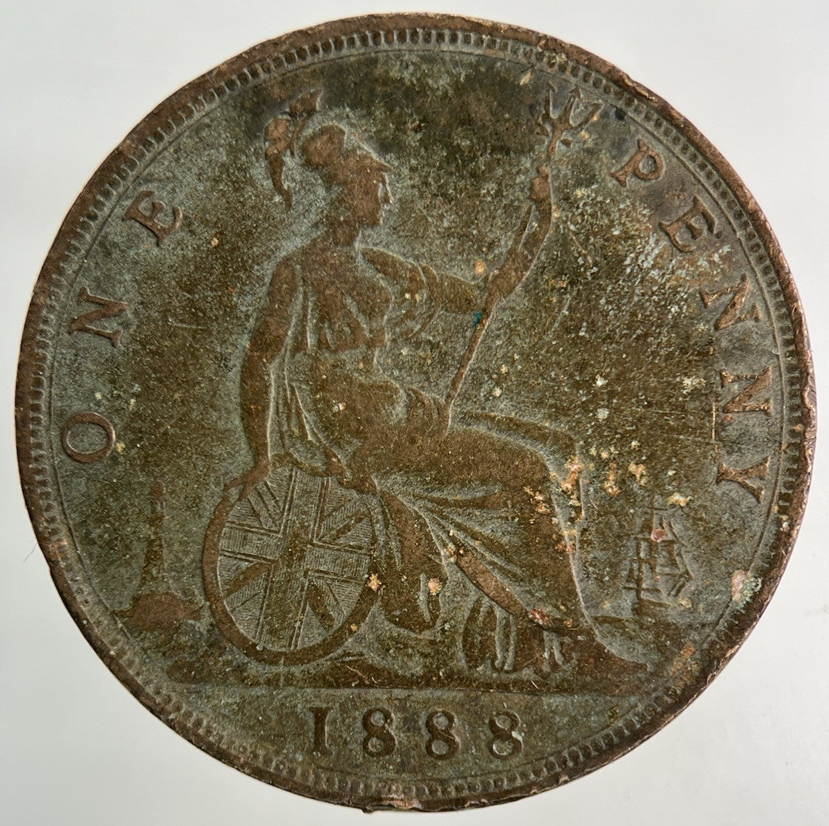 1888 Victoria One Penny Coin | Fine Collectable Grade