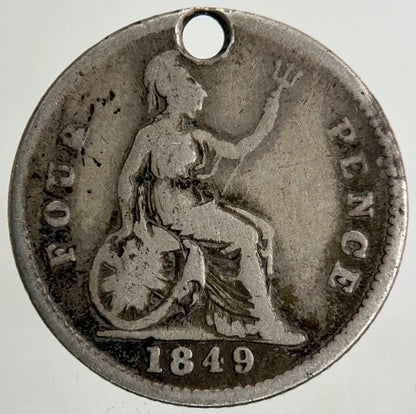 1849 Victoria Groat Four - Pence Silver Coin | Collectable Grade