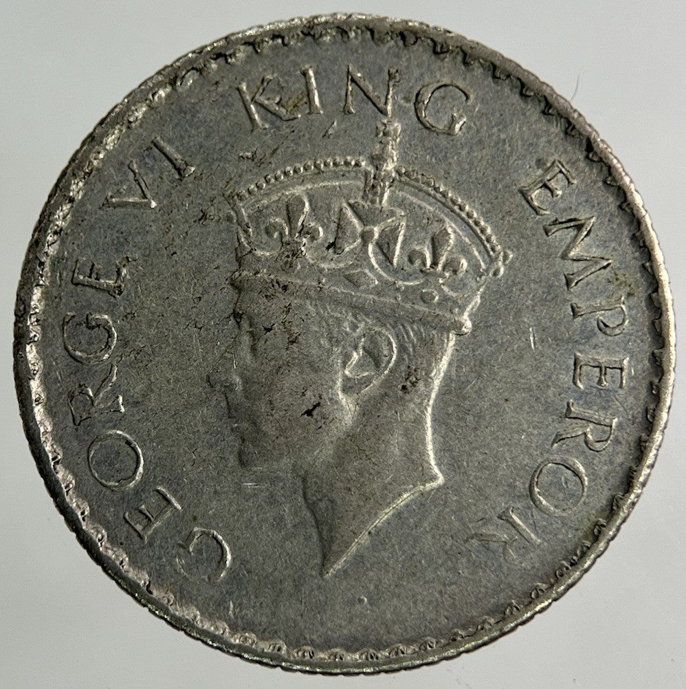 1940 India Quarter 1/4 Rupee Silver Coin | Fine Collectable Grade