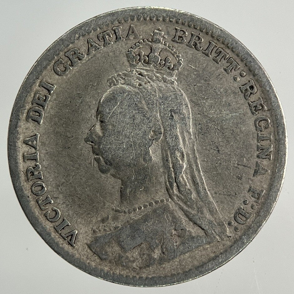 1891 Victoria Threepence Silver Coin | Fine Collectable Grade