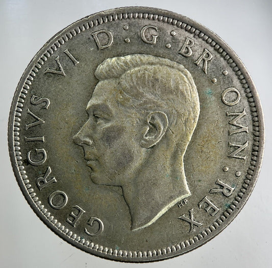 1944 George VI Half - Crown Silver Coin | Fine Collectable Grade