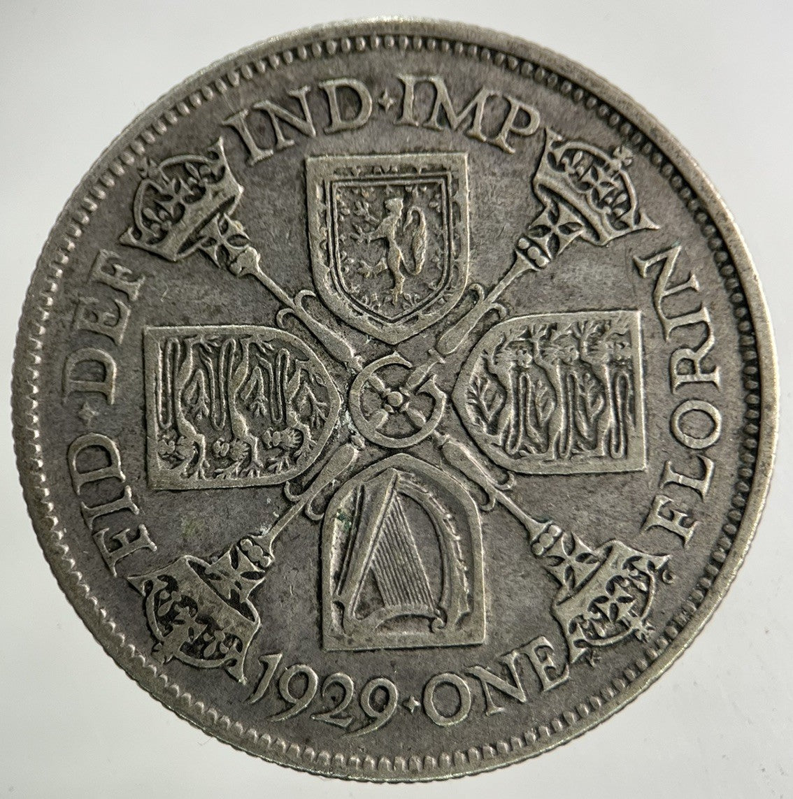 1929 George V Florin Silver Coin | Fine Collectable Grade