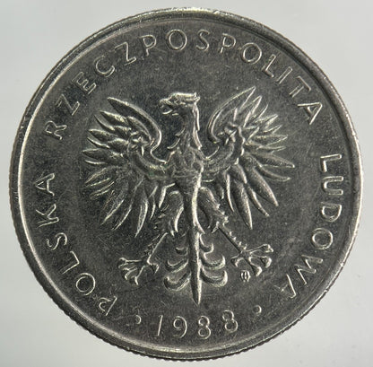 1988 Poland 10 Zloty Zlotych Coin | Fine Collectable Grade