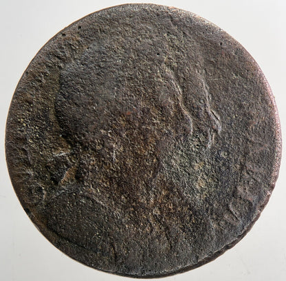 British William III 3rd & Mary Half - Penny Coin | Collectable Grade | a9355