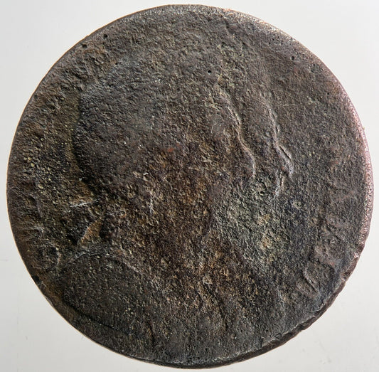 British William III 3rd & Mary Half - Penny Coin | Collectable Grade | a9355