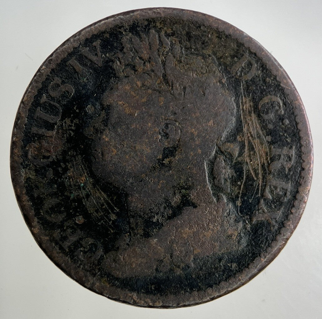 1823 Irish Half - Penny Coin | Collectable Grade