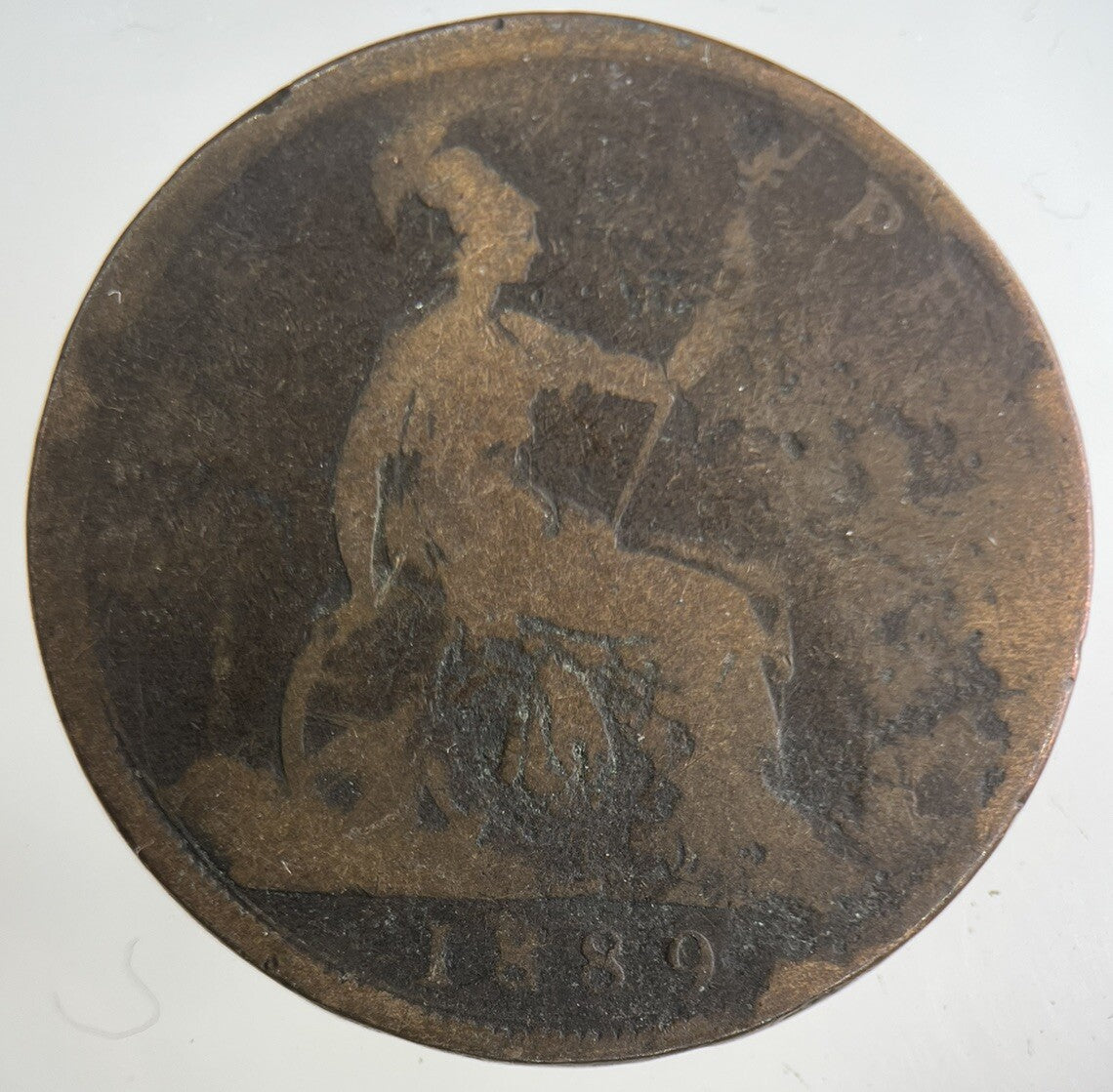 1889 Victoria One Penny Coin | Collectable Grade